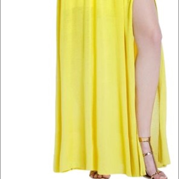 BCBG Yellow Maxi Dress - Picture 3 of 10